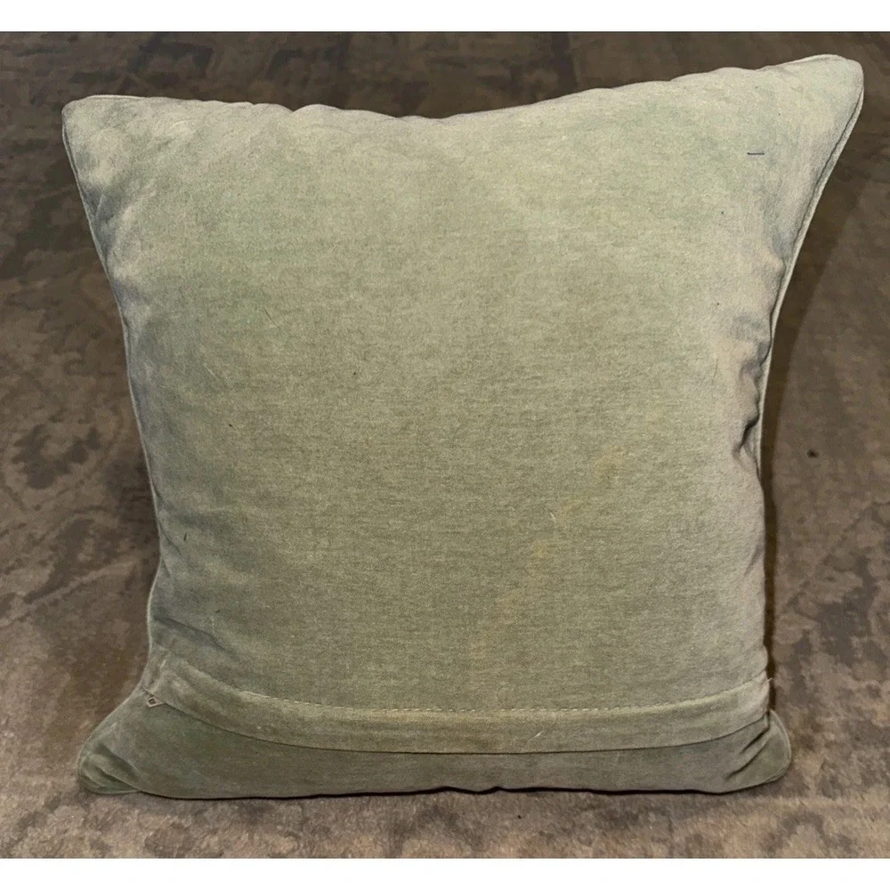Needlepoint Petit Point Polo Player Horse Pillow‎ 14
